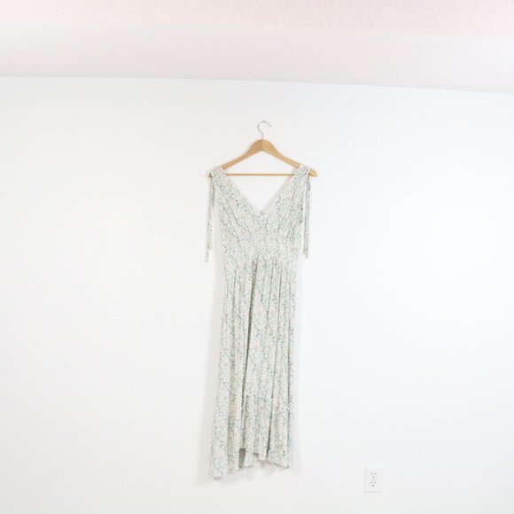 *DEX Green and Pink Floral Maxi Dress - Picture 8 of 8